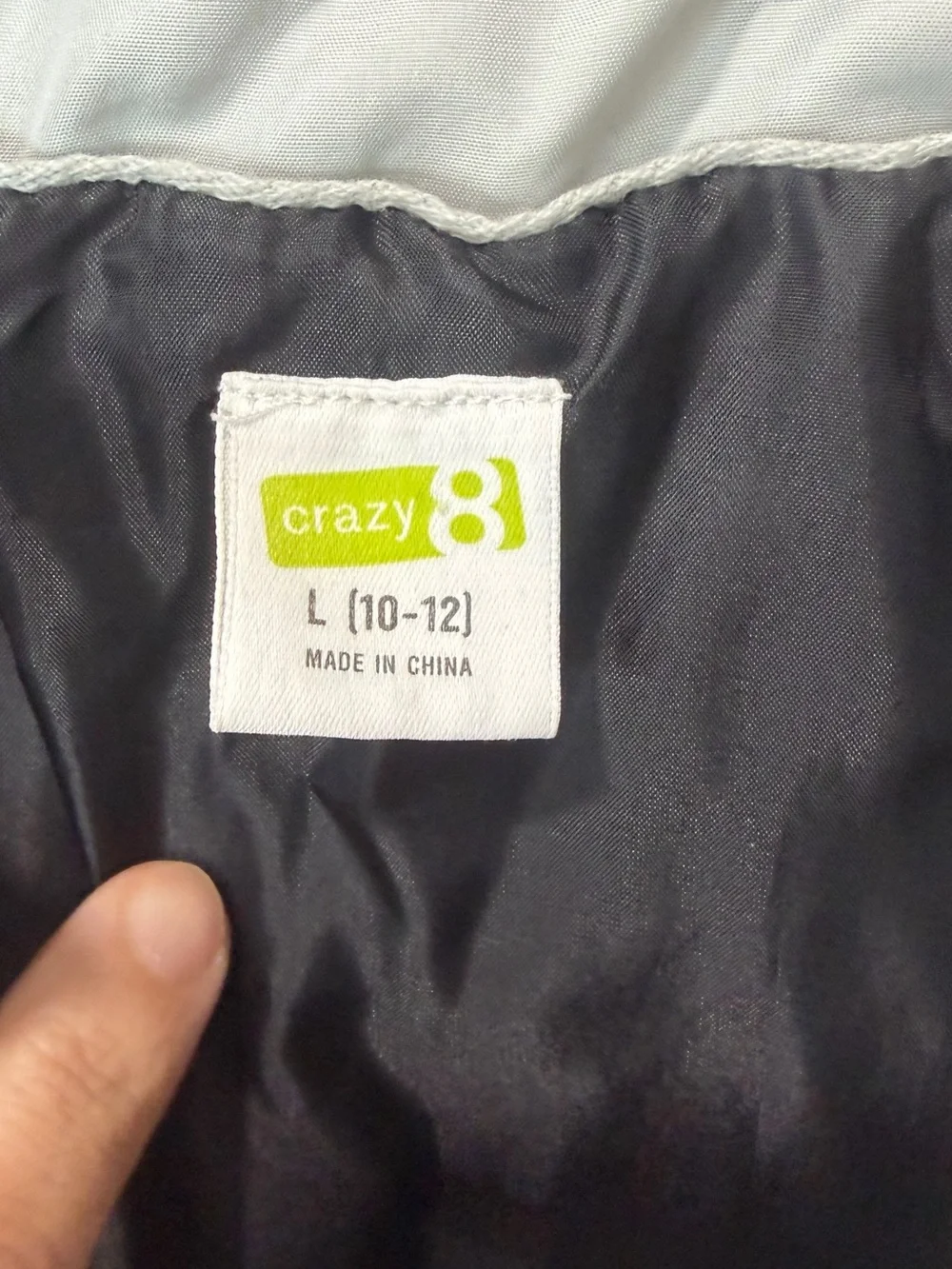 Crazy 8 Gray Jacket with Lime Logo Accent